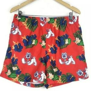 Fresno State Bulldogs Swim Trunk Men's Size XL Red